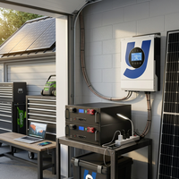 Kit de batterie de stockage au lithium 100Ah avec onduleur 3,6 kW, conçu pour la conversion et la réserva d'énergie des panneaux solaires de balcon