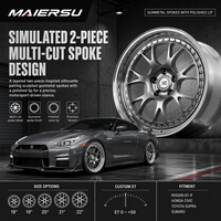 Juego de 2 Ruedas Personalizadas Estilo LMR para Automóviles de Pasajeros, 5x112, 5x114.3, 5x120, Llantas de 18, 19, 20, 21 y 22 Pulgadas para BMW E36, Chevy C7, C8