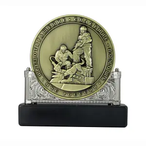 Изготовленный на заказ 3D металлический трофей рекламный подарок сувенирная Фигурка Статуя медаль с подставкой