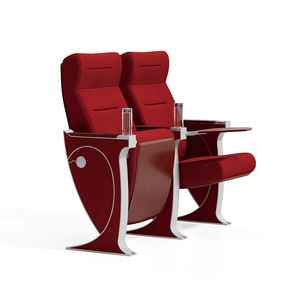 Chaise pliable en tissu durable pour théâtre, cinéma, auditorium, école, église, avec tablette d'écriture, utilisation commerciale - Product Image 1