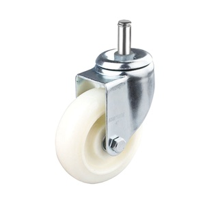 Roulettes industrielles à usage moyen 2.5/3/4/5/6-Inch Grip Ring Stem Brake 150mm Nylon Metal Wheel <span class=keywords><strong>Rigide</strong></span> Swivel Style OEM Pris en charge - Product Image 1