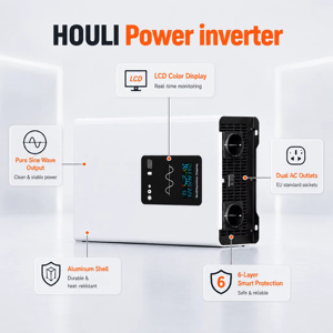 HOULI 4000W-10000W Single Phase Pure Sine Wave Inverter for <b>Solar</b> RV Camper Truck Home Backup & off Grid <b>Power</b> - Product Image 4