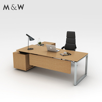 Table en bois d'usine M & W Meubles design Bureau de luxe pour chef de bureau