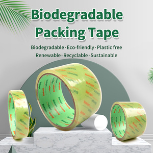 Fábrica de cintas biodegradables chinas Cinta de embalaje de cartón transparente de celulosa respetuosa con el medio ambiente directamente - Product Image 2