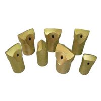 Brocas de perforación para pozos, accesorios para equipos de perforación de roca, piezas de maquinaria de minería, brocas de botón roscadas de acero al carbono, 1 año de garantía