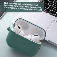 Étui de protection antichoc en silicone souple de 2 mm d'épaisseur pour écouteurs sans fil Airpods Pro 2 avec porte-clés