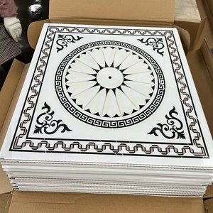 Bán hàng nóng bị đình chỉ hiện đại PVC gạch Trần Bảng điều chỉnh 603 <span class=keywords><strong>595</strong></span> mét gạch Trần/PVC trần cho Pakistan - Product Image 5