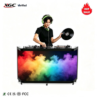 Écran LED de comptoir d'accueil, stand d'exposition, écran LED flexible personnalisé pour DJ, écran LED mobile P1.86 P2 P2.5 GOB pour bars