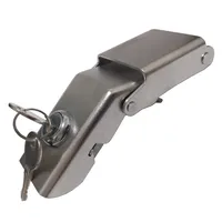 Mallette à outils de coffre de moto en alliage d'aluminium avec boucle fixe en acier inoxydable Charnière de boîte latérale pour le matériel et les bagages.