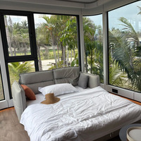 Maison Capsule Spatiale Postmoderne Préfabriquée en Panneaux Sandwich Acier EPS, Respirante, Écologique et Alimentée à l'Énergie Solaire pour Salle de Bain, Hôtel, Villa