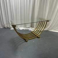 Nouvelle Table à Gâteau en Verre Miroir et Acier Inoxydable, Moderne et Personnalisée, pour Restaurant, Hôtel, Banquet, Mariage