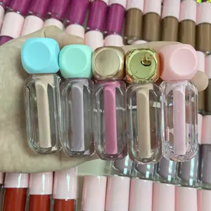 Wholesale lip gloss tubes cute candy shaped custom your own kids lip gloss