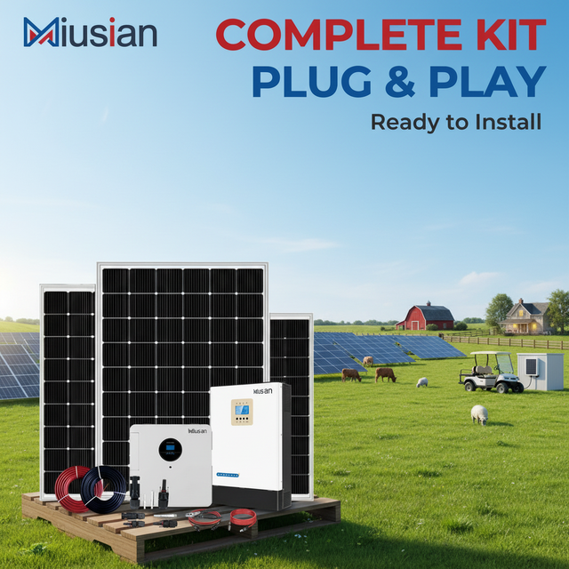 Hybrid Solar Power System 10kwh 3kw 6kw 5kw Complete Kit for Home Photovoltaic Lithium Battery Off Grid Energy Storage System