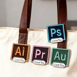 เข็มกลัดตราสัญลักษณ์ <span class=keywords><strong>PS</strong></span> PR Adobe AAU Enamel ปักหมุดโลหะ - Product Image 2