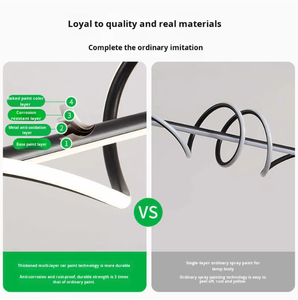 Jacksun vàng xoắn ốc dẫn tuyến tính đèn chùm 120cm nhôm ánh <span class=keywords><strong>s</strong></span>áng mặt dây chuyền trên Bảng thay đổi độ <span class=keywords><strong>s</strong></span>áng đảo đèn chiếu <span class=keywords><strong>s</strong></span>áng cho phòng ăn - Product Image 5