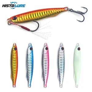 HISTOLURE 40g 60g 지그 낚시 미끼 숟가락 금속 미끼 저음 참치 지그 minnow pesca 태클 jerkbait