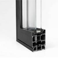 Ventanas Corredizas de Aluminio con Doble Acristalamiento Resistentes a Impactos NFRC, Calificadas por Energy Star, Diseño Moderno para Exteriores de Apartamentos, Resistentes a Huracanes