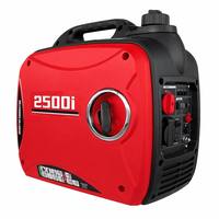 Générateur Inverter Silencieux 2,5 kW 2500i 4 Temps, Prêt pour le Parallèle, Écologique, Compact, Mobile, Gamme Intermédiaire, Champion pour Camping, VR et Activités Extérieures