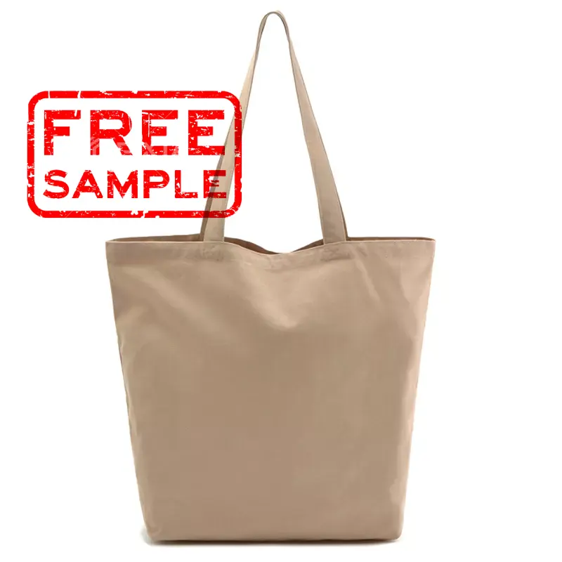 Fashion Cloth Bulk Price High End Fashion Lady Cute Camel Big Brown Waxed Canvas Tote Bag With Handle For Work
