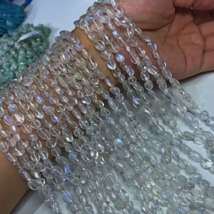 Wholesale Drilled Irregular Natural Crystal Stone Beads Freeform Chips With Hole Loose Beads <b>String</b> for DIY Jewelry - Product Image 1