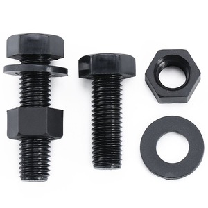 Tornillos y Tuercas DIN 933 <span class=keywords><strong>M6</strong></span>, M10, M12, M13, Tornillos Hexagonales de Acero al Carbono Negro de 18 x 80 mm, Grado 8.8 - Product Image 4