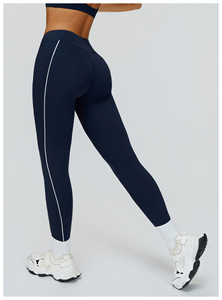 En gros Legging de yoga une pièce à compression, effet sculptant, avec lignes de <span class=keywords><strong>couture</strong></span> décoratives, pour l'entraînement, style mode, coupe ajustée, surpiqûres contrastées - Product Image 6