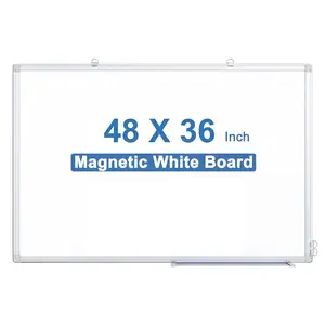 HZVCW office custom 24X18 36X24 48X36 inch white board hanging magnetic whiteboard wall aluminium frame for whiteboard