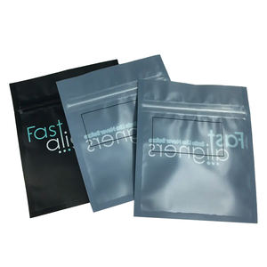 Bolsa De Alinhador De Dentes Claros Personalizados De Um Lado Grau Médico Pequeno Mylar Alineadores Dentales Alinhador Ortodôntico Cinta Zipper Bags - Product Image 2