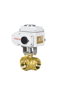 Vanne à boisseau sphérique motorisée 3 voies en laiton avec actionneur NPT 220V, type marche/arrêt, pour eau, OEM, fournie directement par l'usine - Product Image 5