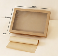 Boîte de pique-nique pour le camping, boîte à emporter pour les sorties printanières, bento pour le thé de l'après-midi, boîte en papier jetable pour desserts et petits repas
