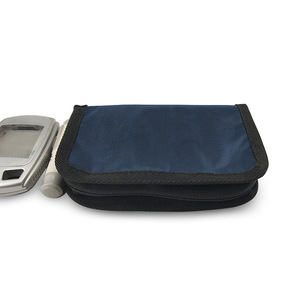 Sac de rangement multifonctionnel portable pour lecteur de glycémie, en tissu noir, pour instruments médicaux - Product Image 2