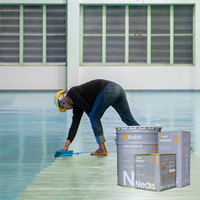 Peinture pour sol en ciment GMP antidérapante et résistante à l'usure, auto-nivelante, couleur sable époxy pour parking, immeuble de bureaux, atelier