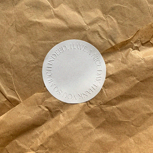 Cá nhân con dấu Stickers cho gói sản phẩm tùy chỉnh kết cấu nhãn tái chế Sticker Kraft dập nổi nhãn - Product Image 3