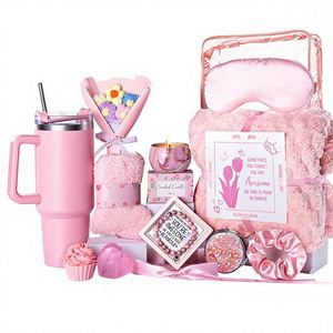 Coffret Cadeau Bain Spa Bio Naturel Xiangpin XP-G-02 pour Femme – Bougies en Cire de Soja, Bombes de Bain, Savon à l'Avoine, Sels de Bain – Idéal Anniversaire - Product Image 1