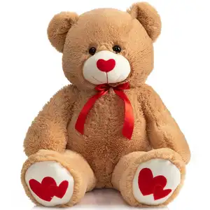 На заказ плюшевый мишка плюшевое животное большое красное сердце Медведь День Святого Валентина медведь