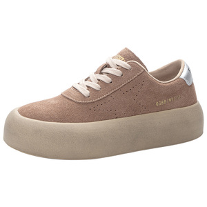 Zapatillas <span class=keywords><strong>Blancas</strong></span> de Mujer Antideslizantes con <span class=keywords><strong>Plataforma</strong></span> Gruesa y Punta Ancha, de Cuero Genuino, Transpirables, Ligeras, con Suela Suave y Diseño de Estrella, Novedad de Primavera - Product Image 6