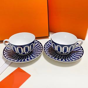 Ensemble tasse et soucoupe en porcelaine fine à motif animalier, style américain moderne, pour café et thé, idéal pour la rentrée scolaire et l'usage domestique, emballage cadeau - Product Image 6
