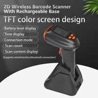 Lecteur de codes-barres sans fil BT haute vitesse TPD20BG 1D/2D avec capteur CMOS et base de numérisation automatique pour systèmes de point de vente de supermarchés – En stock