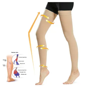 23-32mmHg Medical Grade Varicose Vein Compression Stockings Cropped Pants Thigh High Varicose Vein Stockings