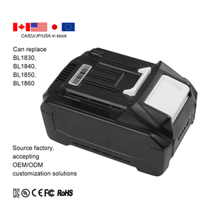 עבור Mak 40V החלפת סוללת ליתיום 18650/21700 3Ah 4Ah 5Ah תואם BL4020 BL4025 BL4040 BL4050 - Product Image 1
