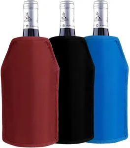 fles houder protector Suppliers-Wijnkoeler Mouwen Protector Keep Cool Chill Luxe Champagne Burt Wit Rode Wijn Fles Chilling Mouw
