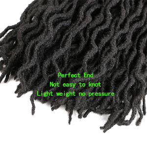 Vente en Gros de Mèches de Cheveux Synthétiques Torsadées au Crochet, Faux Locs GYPSY de 18 Pouces <span class=keywords><strong>pour</strong></span> Tresses Africaines - Product Image 5