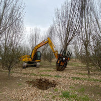 Machine de transplantation d'arbres pour excavatrices de 5 à 10 tonnes, moteur principal, garantie 1 an, origine Shandong Jining, testée et certifiée