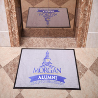 Tapis de porte d'entrée fabriqué à la machine commerciale Tapis avec logo personnalisé Livraison rapide Texture de conception personnalisée Branding promotionnel