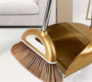 plastic cleaning household broom dustpan non-stick hair sweeping magic broom