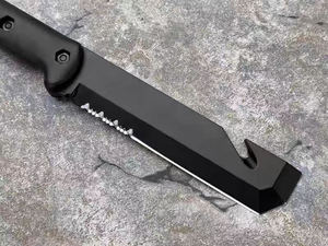 มีดแคมป์ปิ้งสแตนเลส Kabbah LS058 พร้อมด้ามจับ G10 ระดับ DIY ปรับแต่งได้ รองรับการใช้งานแบบ OEM - Product Image 2