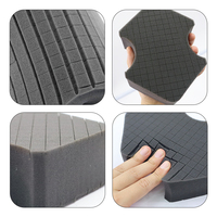 Éponge de nettoyage en mousse noire ultra-absorbante, douce et durable, sans rayures, pour le lavage et le detailing automobile