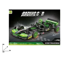 Coche de Carreras de Plástico ABS, Juego de Bloques de Construcción de 225 Piezas, Escala 1:16, MAZZEO GIOCATTOLI para Niños de 5 a 7 Años