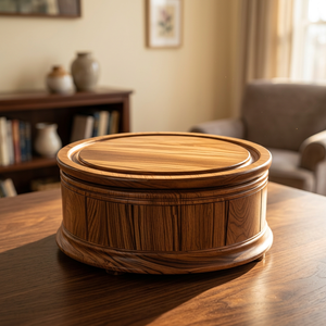Caja de Recuerdos de Madera con Forma de Roca, Estilo Moderno, Personalizada, Grabada, para Mascotas, Resistente al Agua y Duradera - Product Image 2