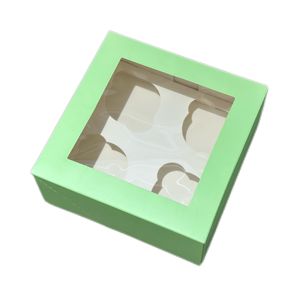 Bán buôn tùy chỉnh <span class=keywords><strong>cupcake</strong></span> bao bì hộp cửa sổ trong suốt cốc Đóng gói hộp 4/6/12 lỗ rõ ràng <span class=keywords><strong>cupcake</strong></span> hộp - Product Image 2